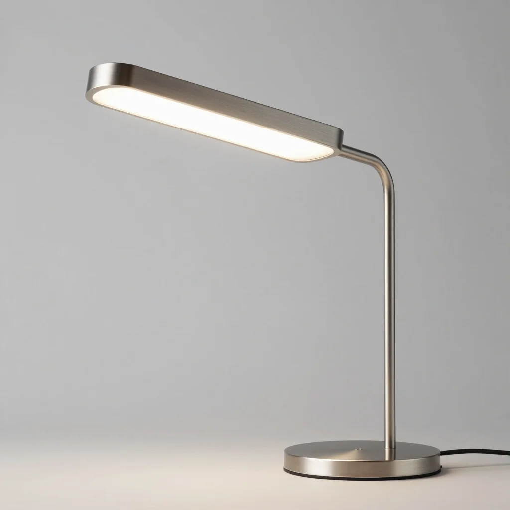 Brushed Steel LED Desk Lamp